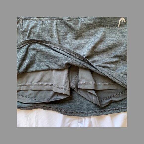HEAD Gray Activewear Tennis Golf Skort GYM Size Small EUC #M-069 - Picture 5 of 7